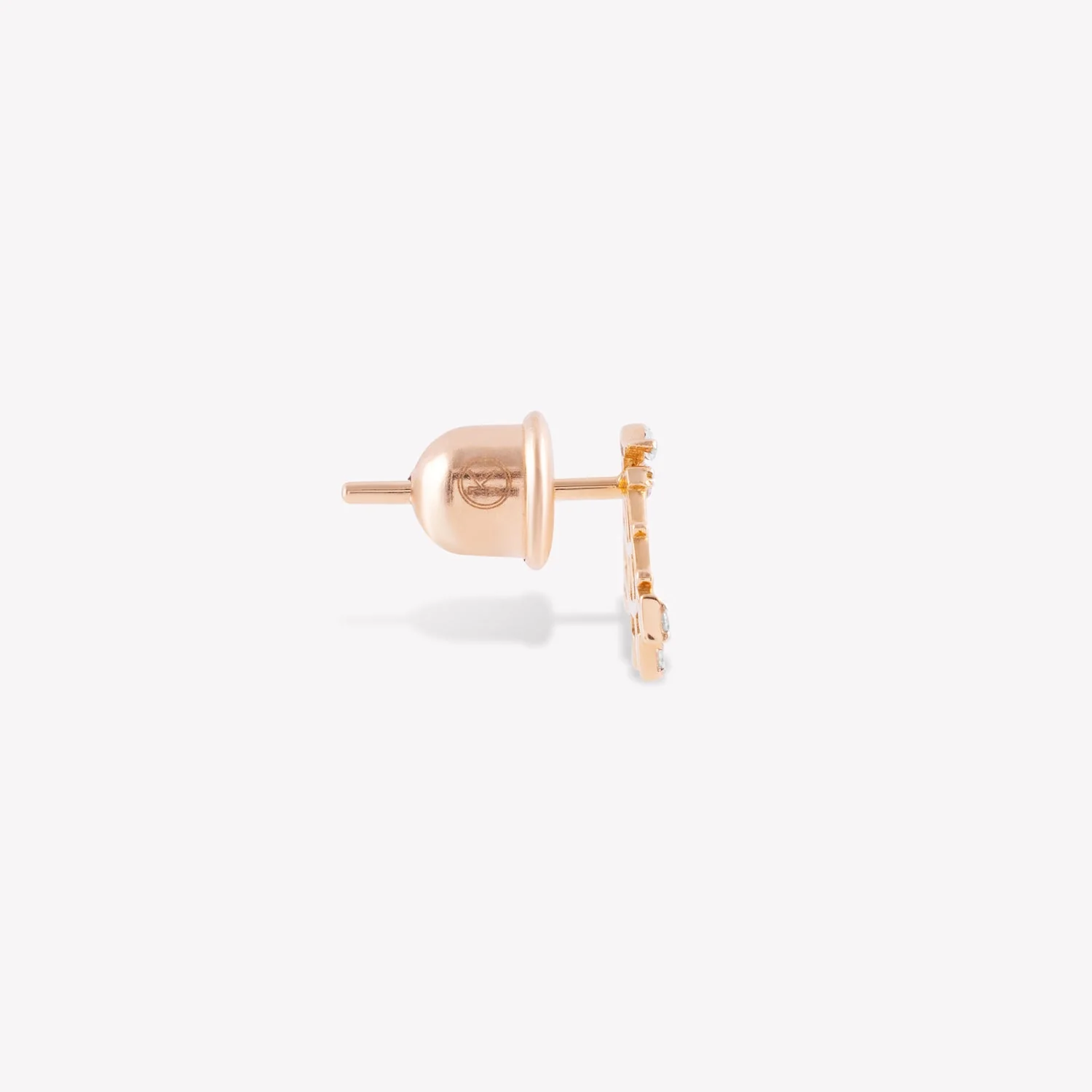 Diamond Rail Stud Earring - Image 4