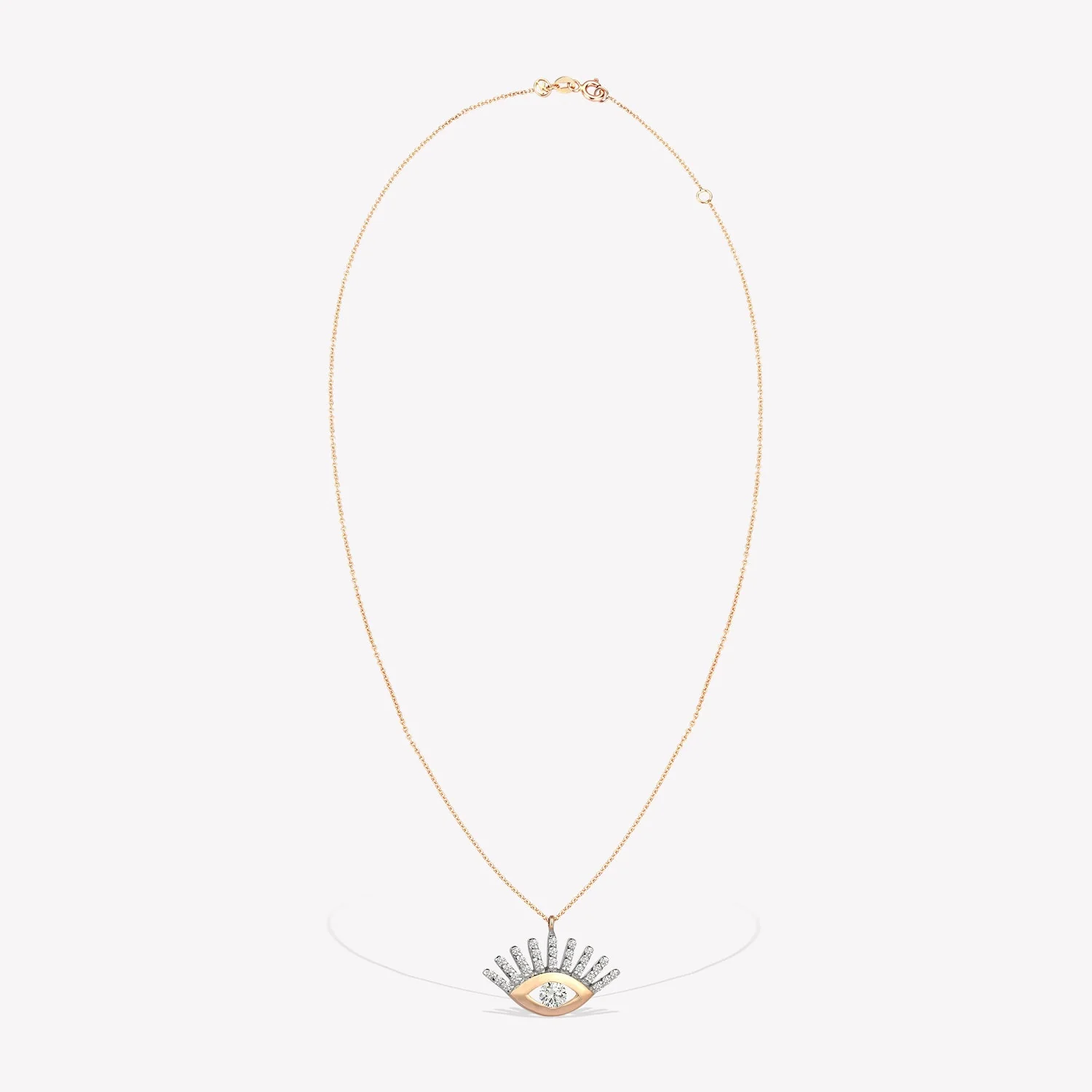 Shimmery Evil Eye Maxi Chain Necklace - Image 6