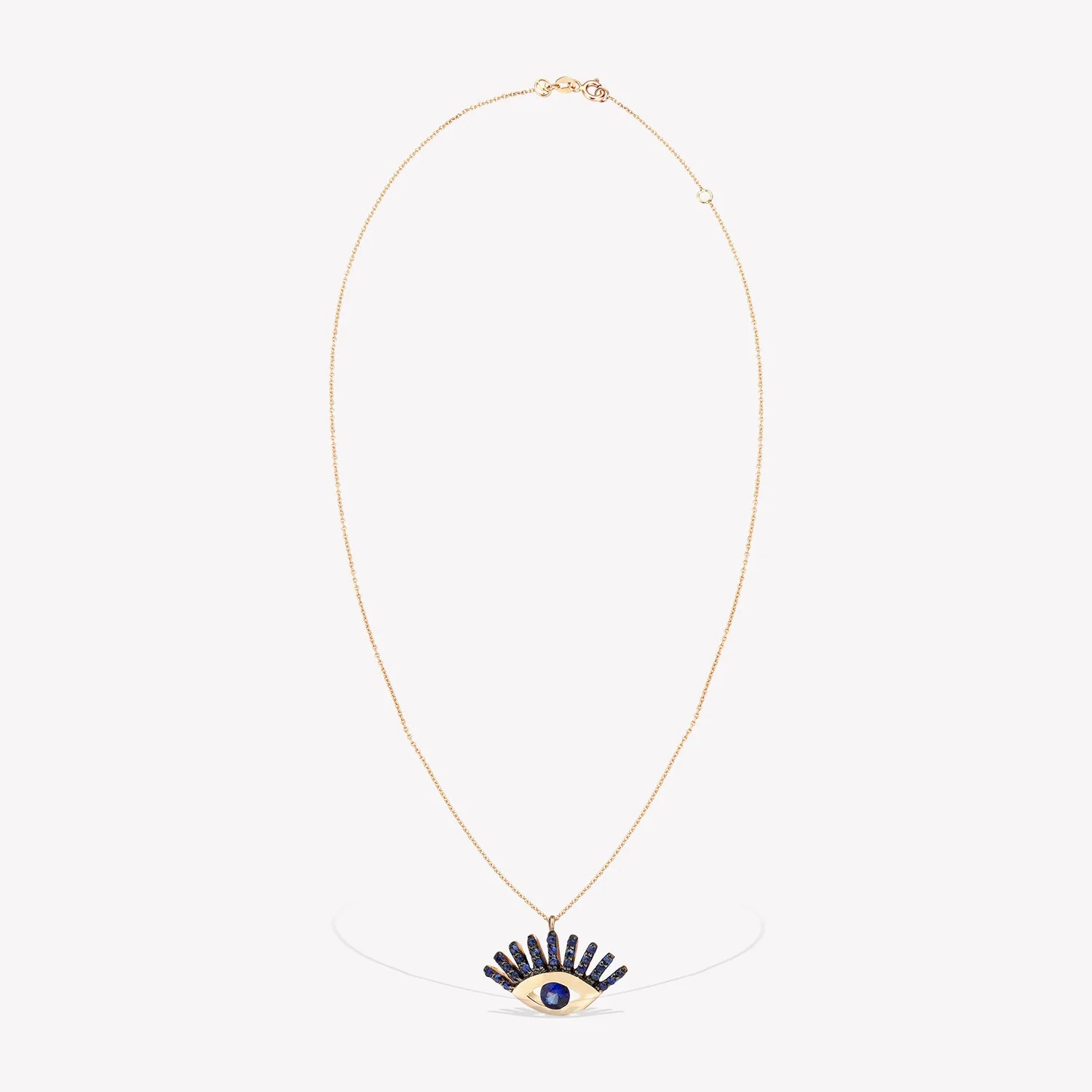 Shimmery Evil Eye Maxi Chain Necklace - Image 8