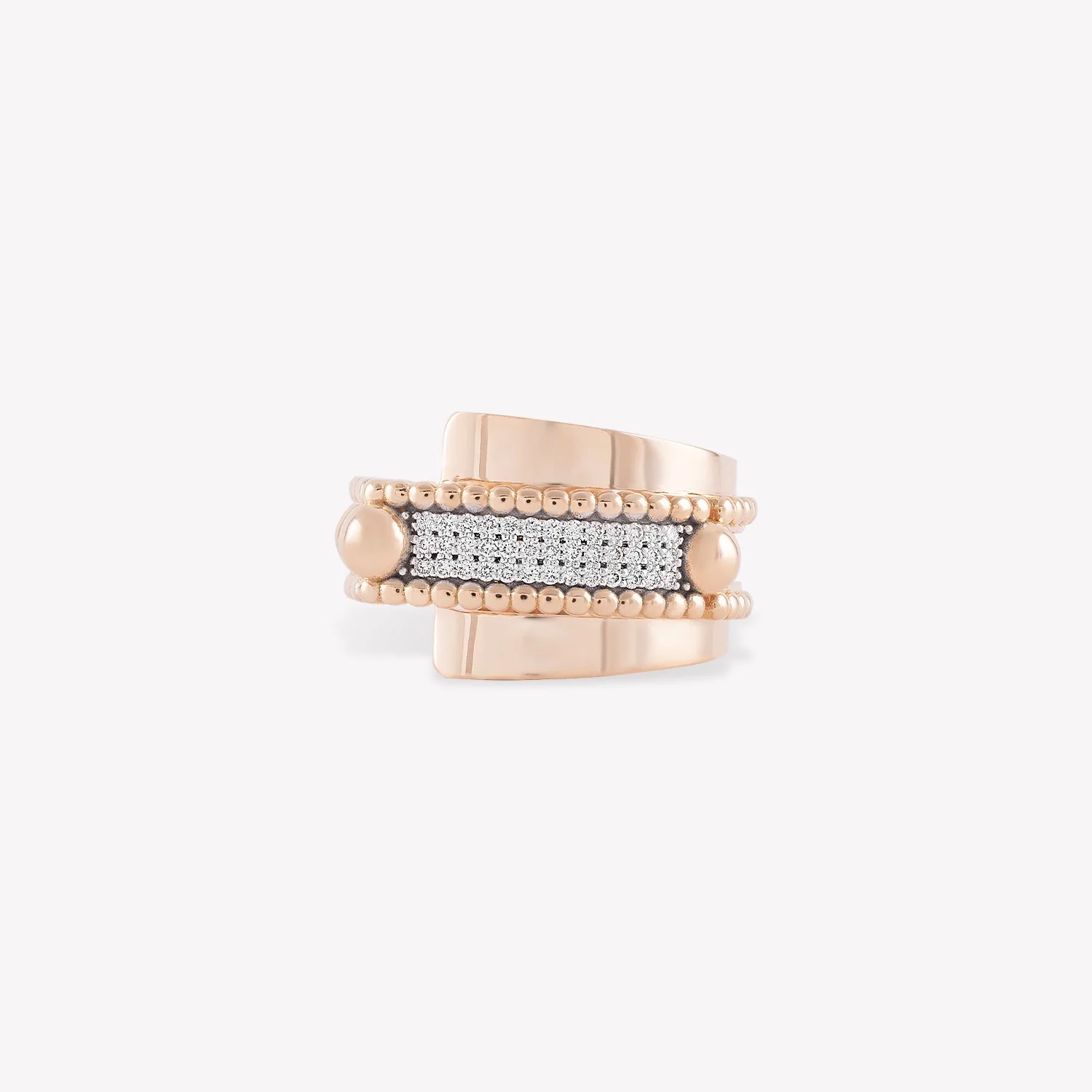 Trio Beads Arc Ring - Image 3