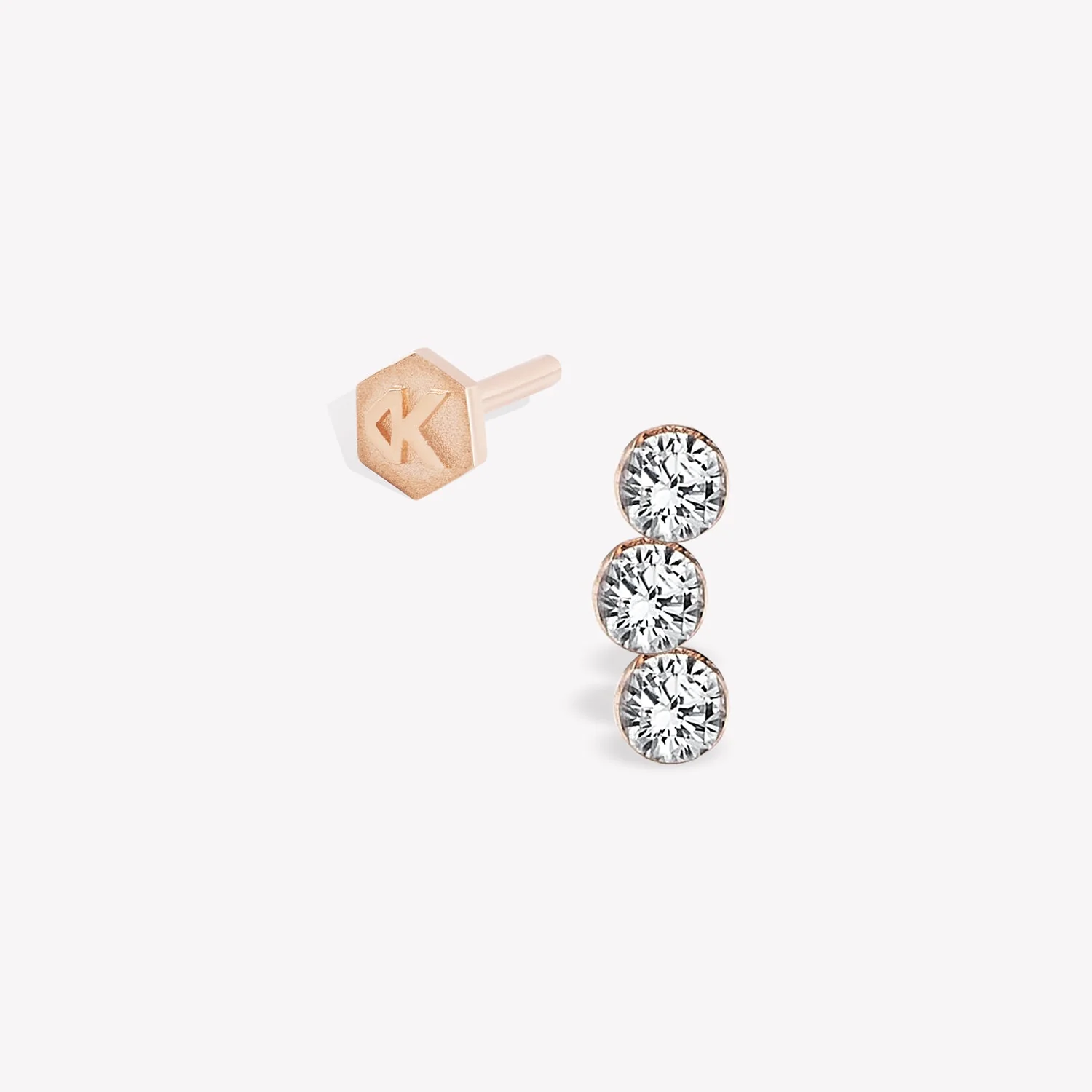Trio Invisible Stud Piercing - Image 4